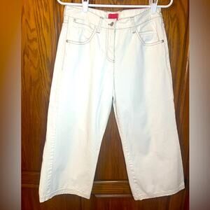 ISDA & Co White Crop Jeans Size 8